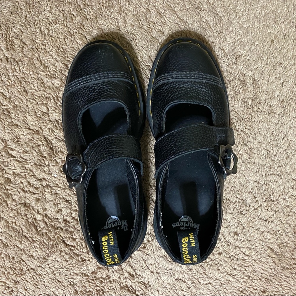 Dr. Martens Black Platform Mary Jane Shoes - Picture 3 of 4